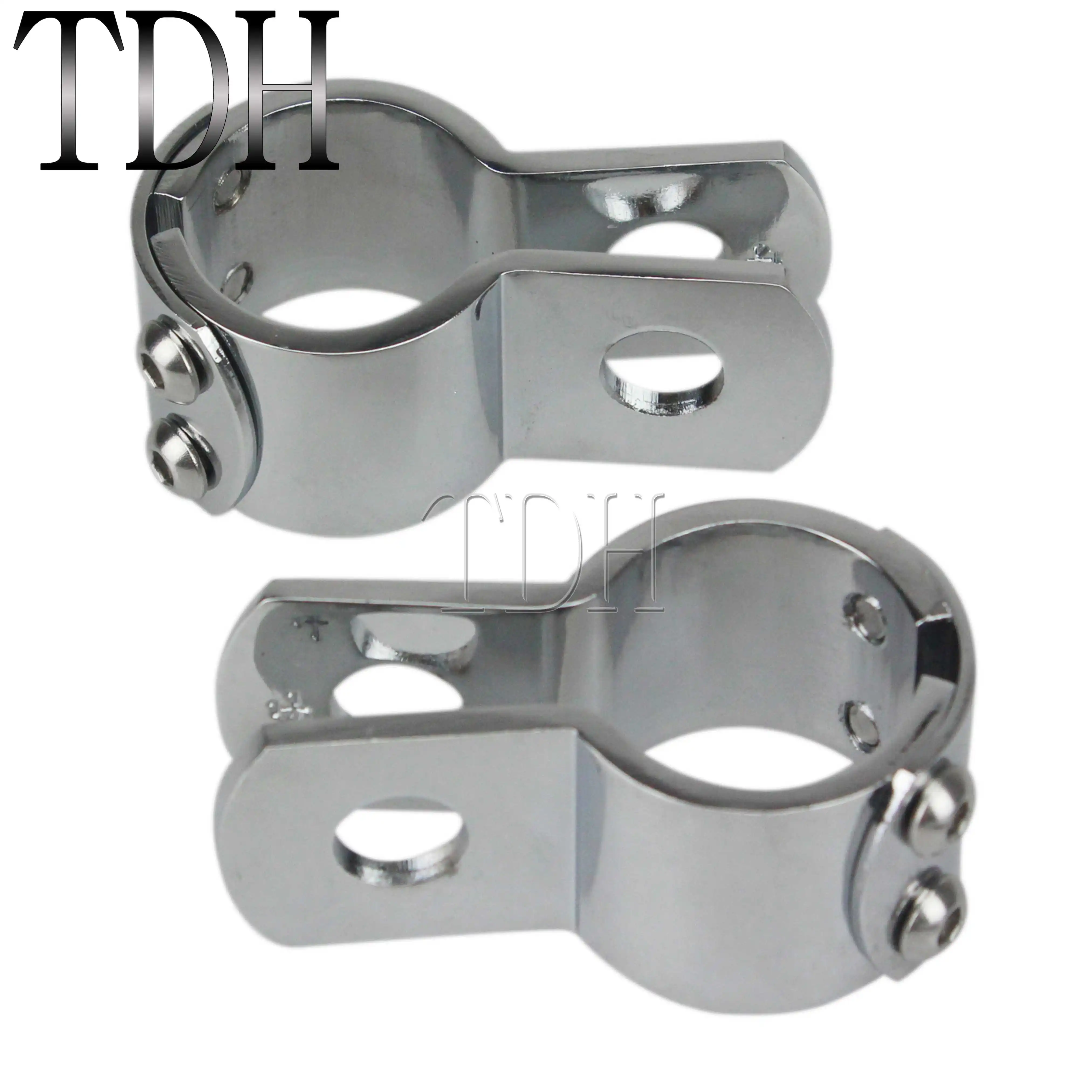 Motorcycle Footpeg Clamp 28mm 32mm 38mm Highway Engine Guards Foot Pegs Mount Chrome for Harley Softail Fat Bob XL Dyna Honda