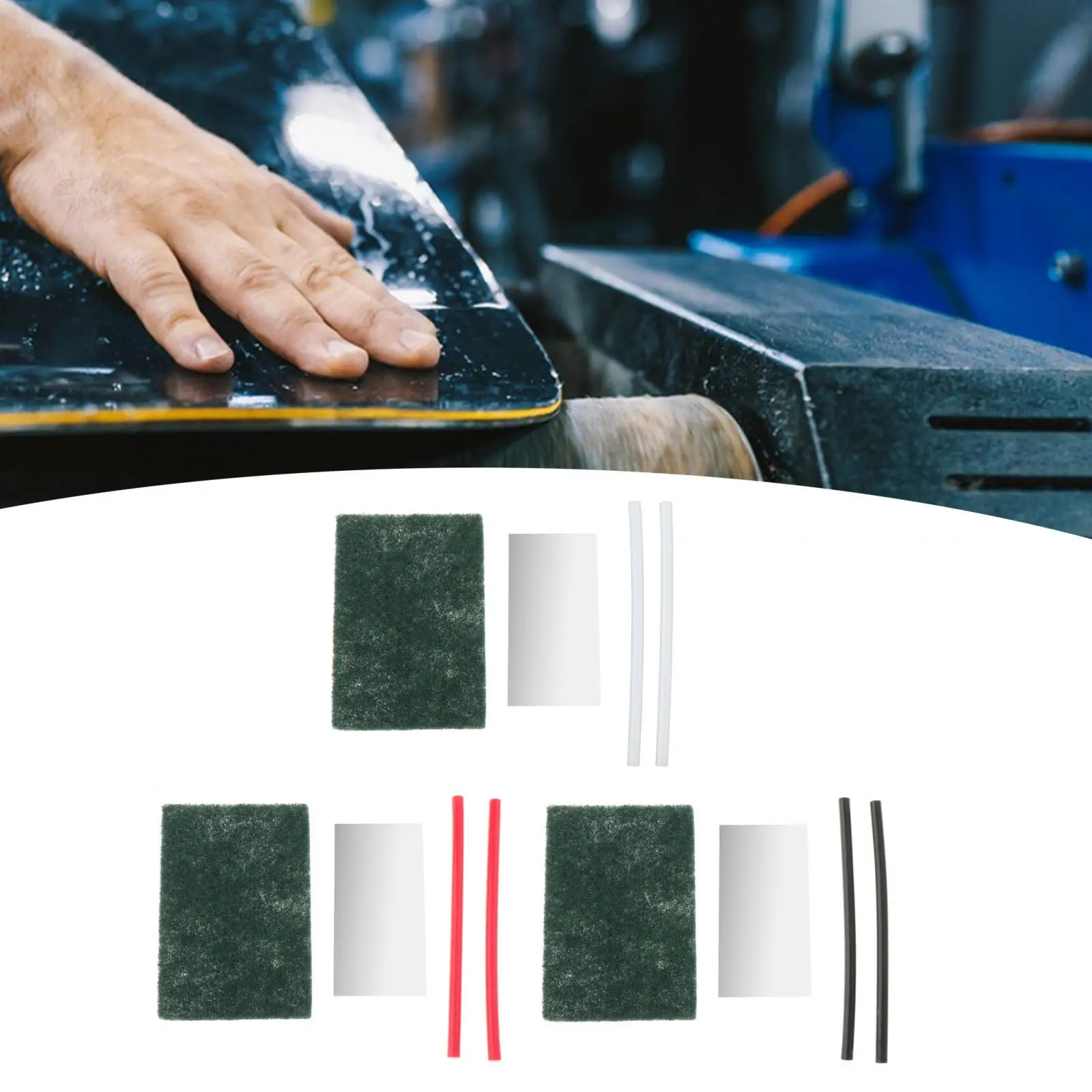 Juego de reparación de Base de esquí para Snowboard, palos de reparación Ptex, compacto de mano