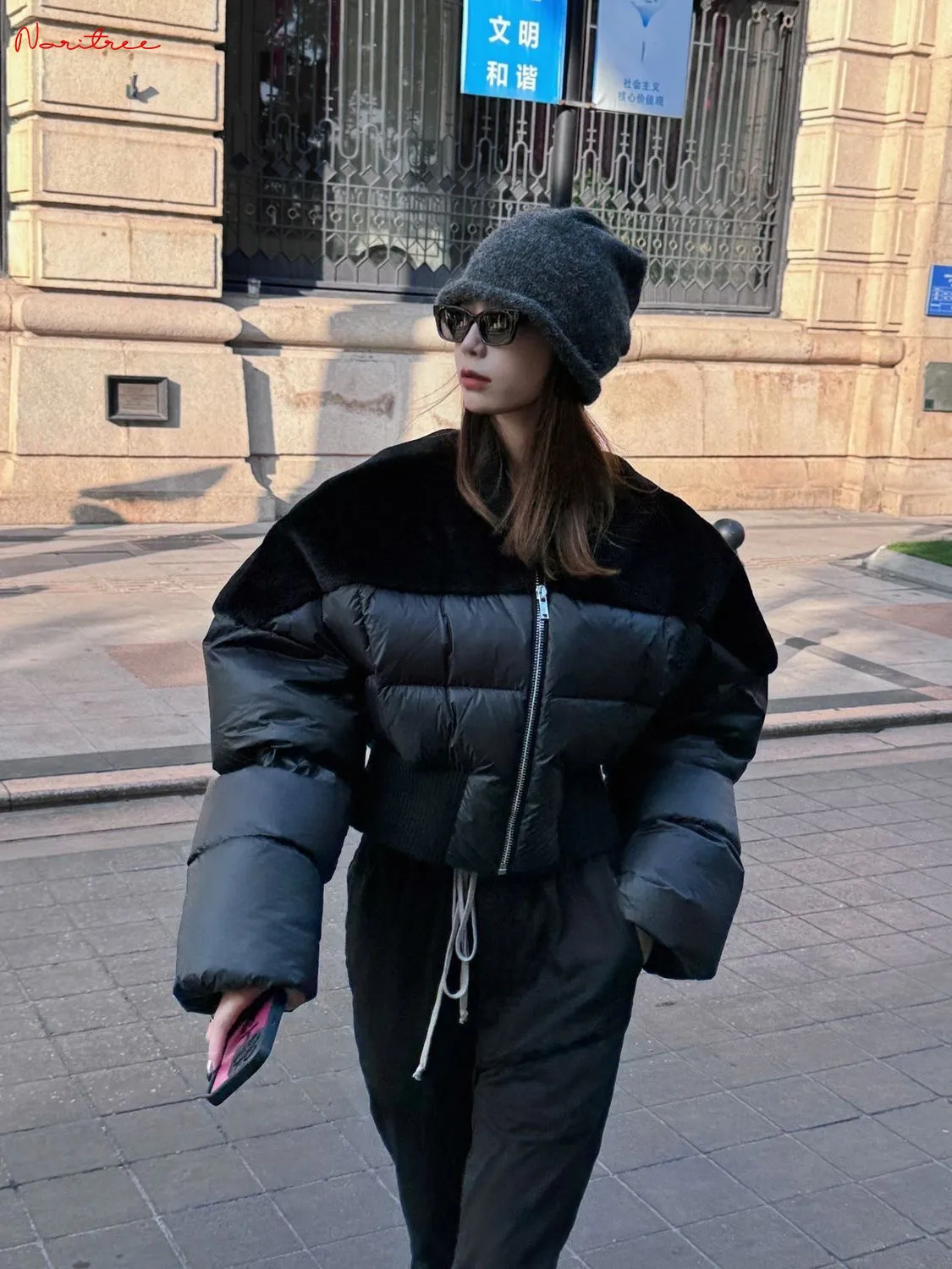 Great Quality bomber jacket Down Coats Winter Women\'s 90% down Thicker warm down coats female warm jacket Fluffy Parkas wy2100