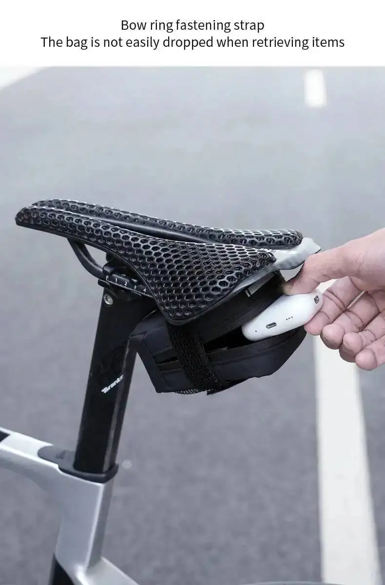 ESLNF Wasserdichte Fahrradtasche für Mountainbike und Rennrad, Satteltasche für Werkzeuge – Detail 3