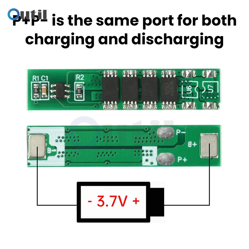 1S 7.5A 12A 15A 3.7V ليثيوم أيون 3 4 6MOS BMS PCM لوح حماية البطارية PCM لبطارية ليثيوم الأسد 18650