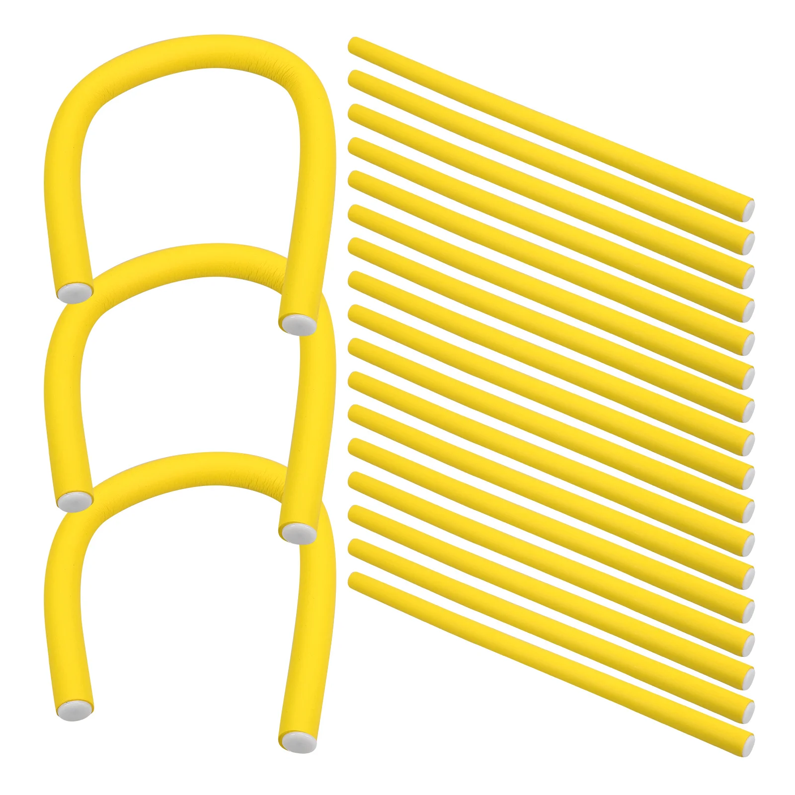 

20pcs Universal Curling Flex Rods 1.0Mm Cold Sticks For Heatless Curls Spiral Long Waves Diy Hair Styling Tool Hair