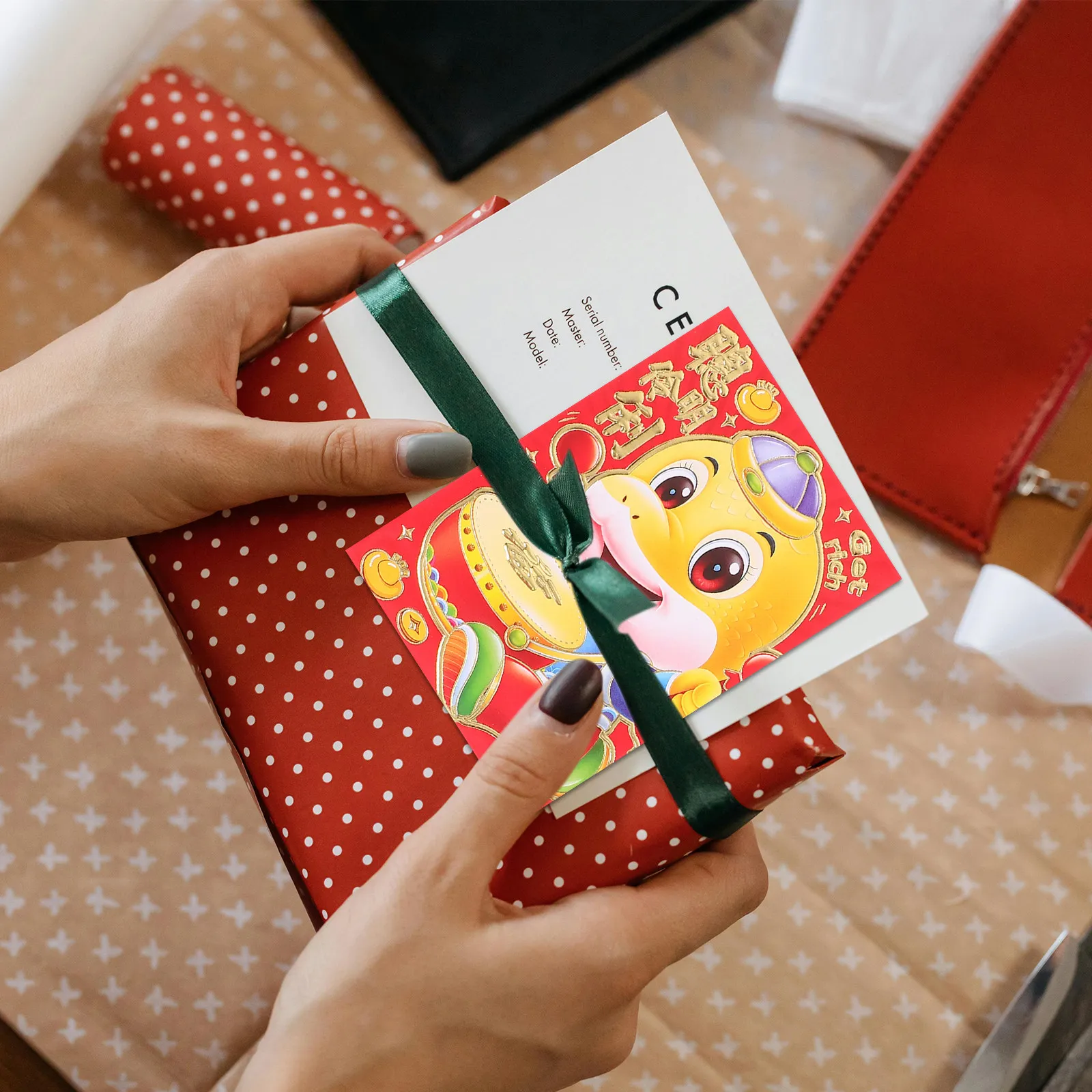 

60Pcs Chinese Red Envelopes 2025 Snake Year Red Packets Lucky Money Envelopes for New Year Spring Festival Wedding