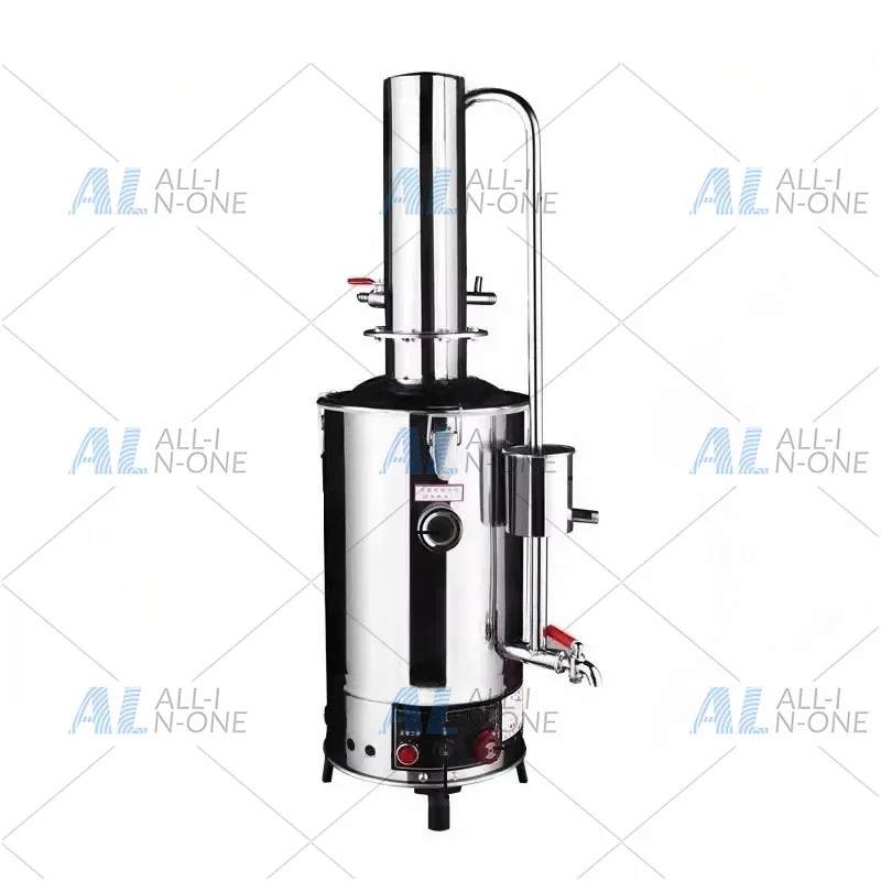 Stainless Steel Electric Distiller Water Purifier System Home Use with Dry-Burn Protection and Automatic Water Shut-Off