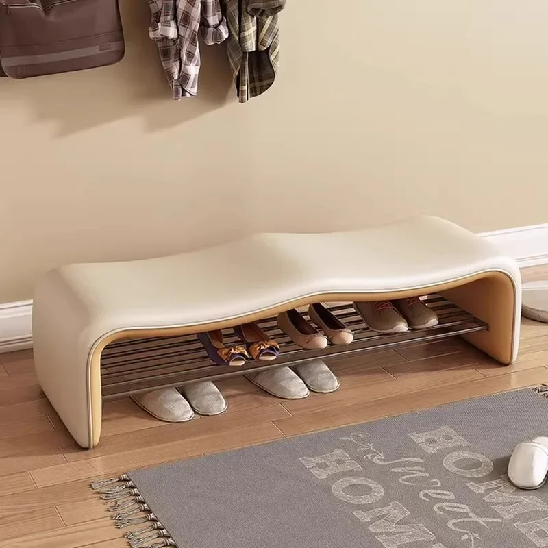 Multifunctional Luxury Lounges Living Room Footrest Portable Benches To Sit Entryway Shoe Changing Bench Minimalist Soft Stools