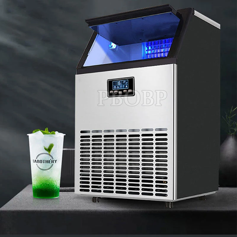 PBOBP Electric Commercial Ice Maker Machine Air-Cooled With Large Output Of Vertical Square Ice Making Machine