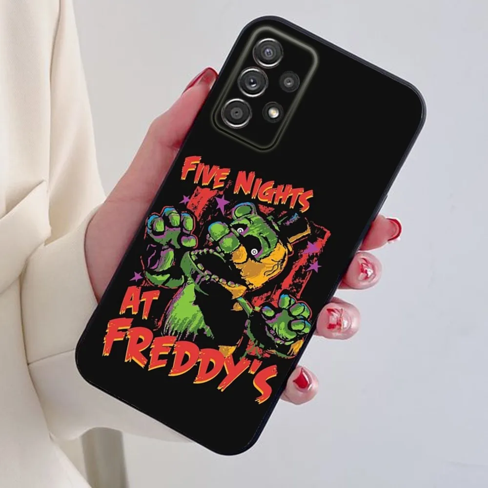 Five nights At F-Freddys Phone Case For Samsung S24,S21,S22,S23,S30,Ultra,S20,Plus,Fe,Lite,Note,10,9,5G Black soft silicone case