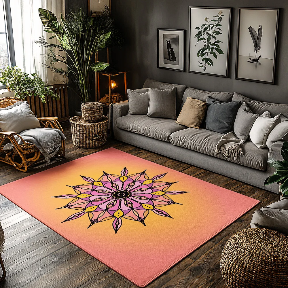 

Floral Doormat Indoor Outdoor Welcome Mat Washable Entryway Rug Home Decor Persian Carpet Modern Farmhouse Floor Mat Gift