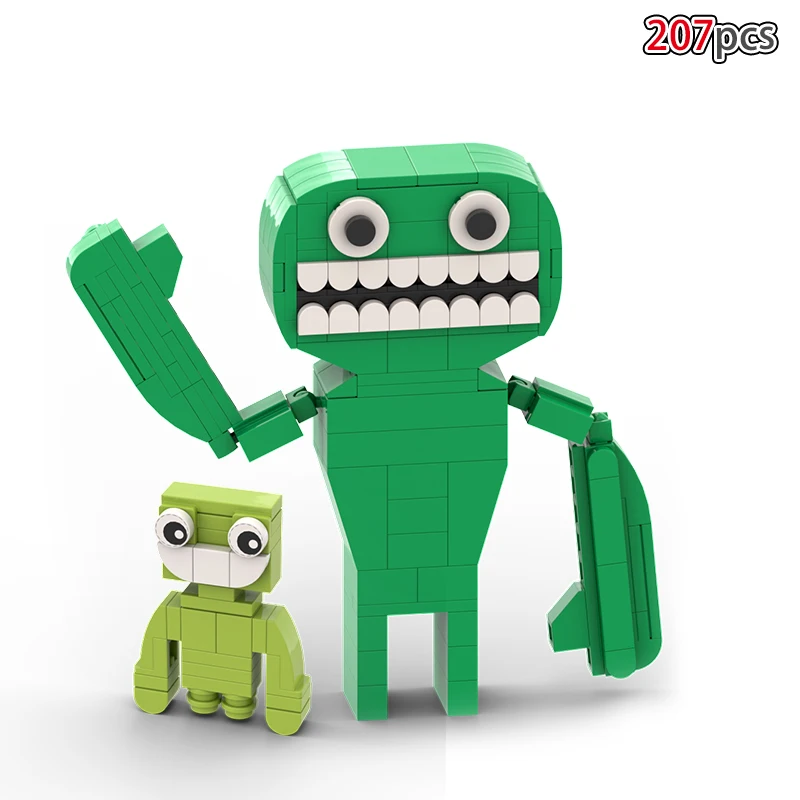 Kawaii Monster Garden of Banban Figure Building Blocks Kit  Anime Action Figure Cartoon Bricks Toys for Kid Boy Birthday Gifts