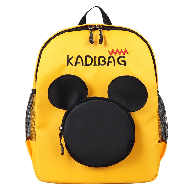 New Design Cartoon Small Backpacks Baby Cute Girls Schoolbags Mickey Mouse Fashion Trendy Softback Two-shoulder Bags 3-6years