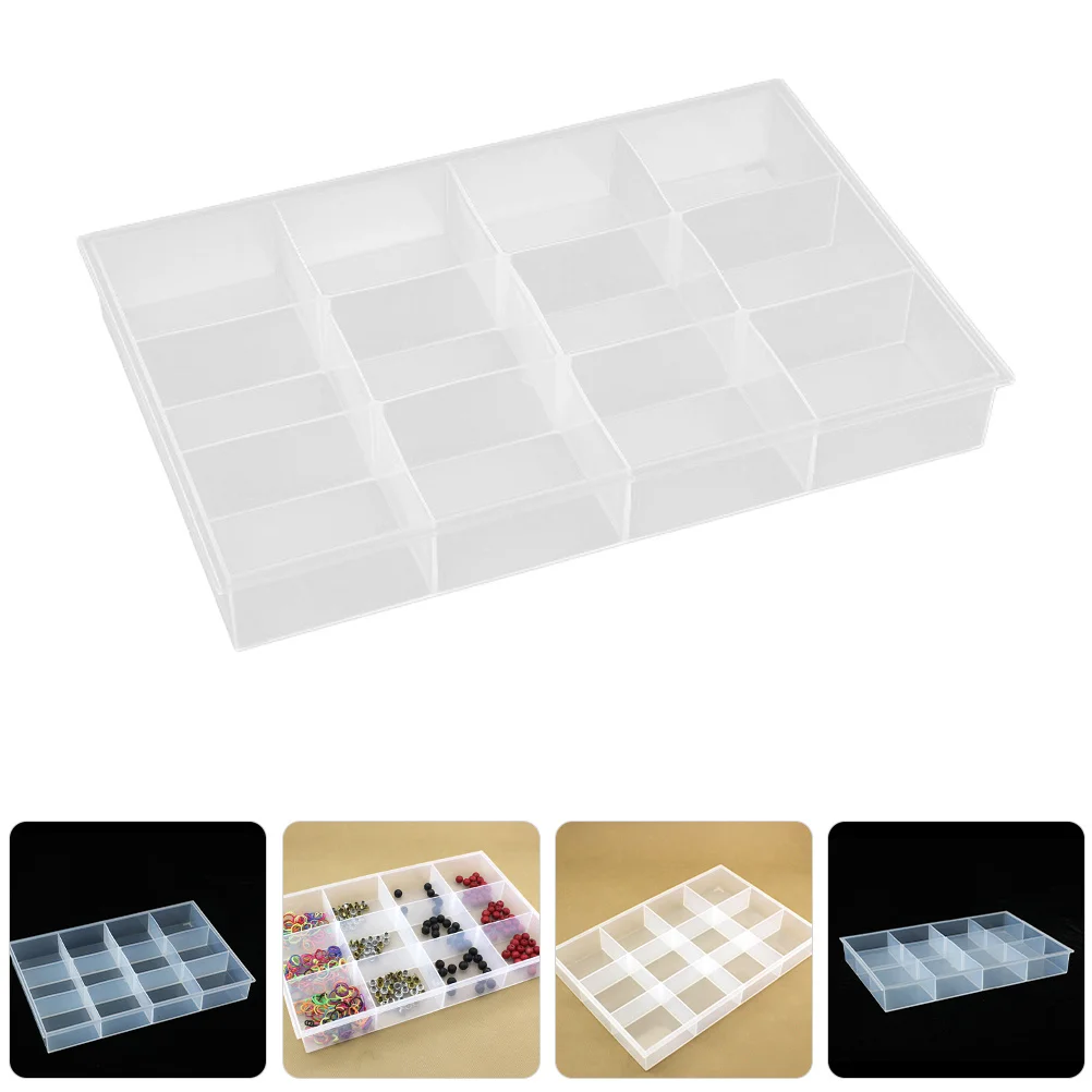 

Multi-Compartment Jewelry Display Tray Stylish Plastic Organizing Plate for Keys Rings Watches Earrings Desktop Storage Solution