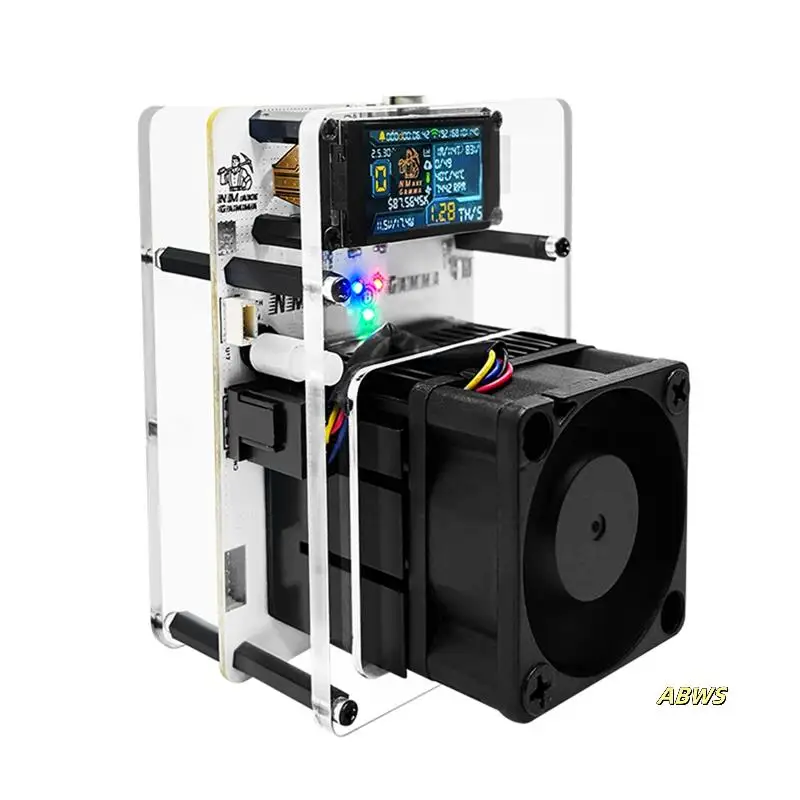 

1.14 In Display Bitaxe Gamma601 Solo Miner 1.2TH/S BM1370 Asic Chip 20W 2.4G Wifi Open System BTC Lotterys Miner