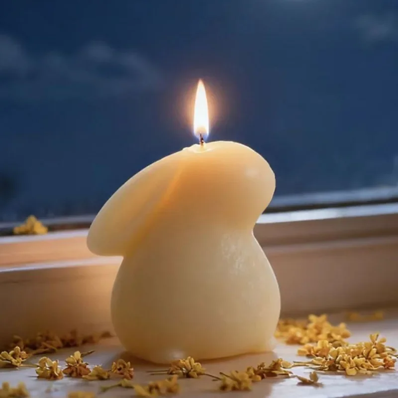 

Новая силиконовая форма для свечей с ароматом кролика 2026 года, 3D-форма для гипса и смолы в виде милого зайчика, инструмент для изготовления мыла ручной работы, подарок для творчества своими руками