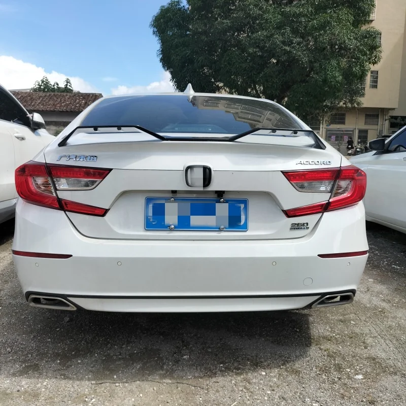 

Глянцевый черный, для Honda Accord 2018-2022, спойлер, крыло, АБС-пластик, багажник автомобиля, задняя часть губы, комплект кузова, аксессуар