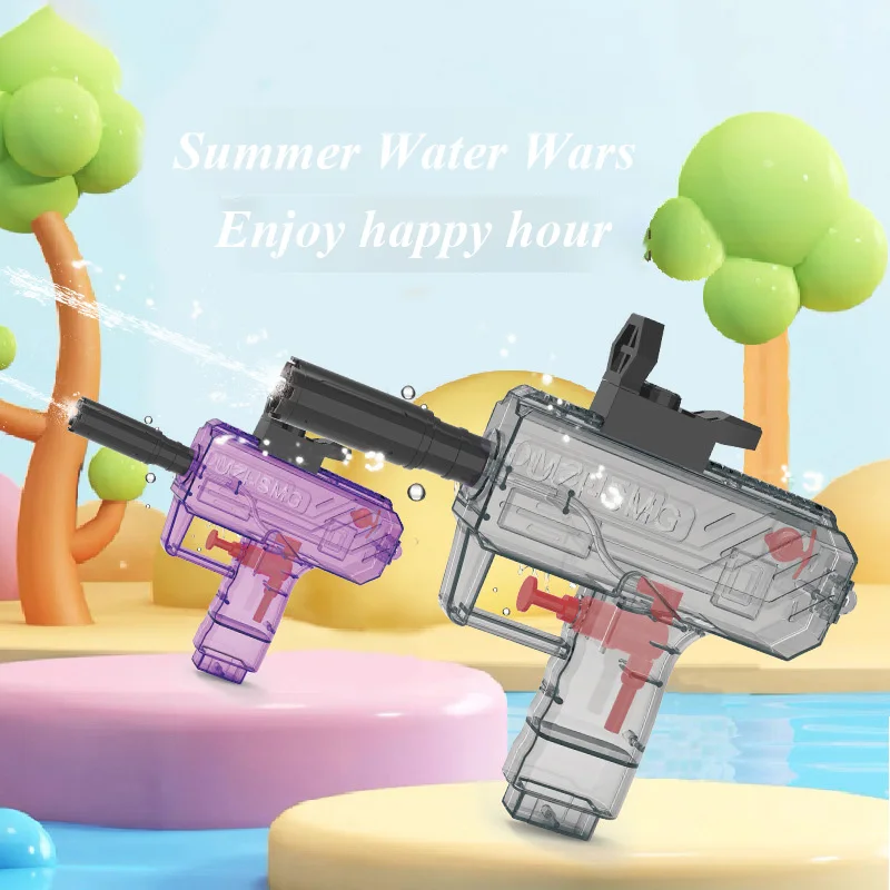 

New UZI water gun children's toys mini manual burst summer swimming pool beach water small water gun