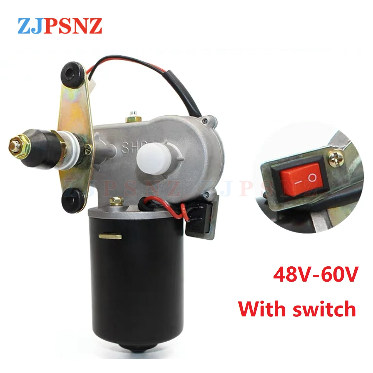 12V 48V 60V Wischerblätter Elektrischer Wischermotor ohne Knochen Elektrischer Wischermotor mit/ohne Schalter Elektrofahrrad-Dreiradwischer ﻿ – Detail 14