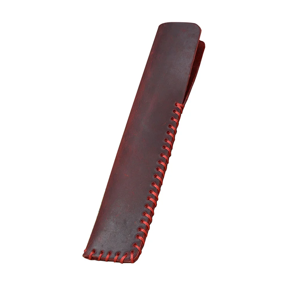 حقيبة القلم الحمراء خمر الحقيبة مكتب Cattlehide القرطاسية عيد ميلاد الذكرى عيد الميلاد هدية عيد الأب