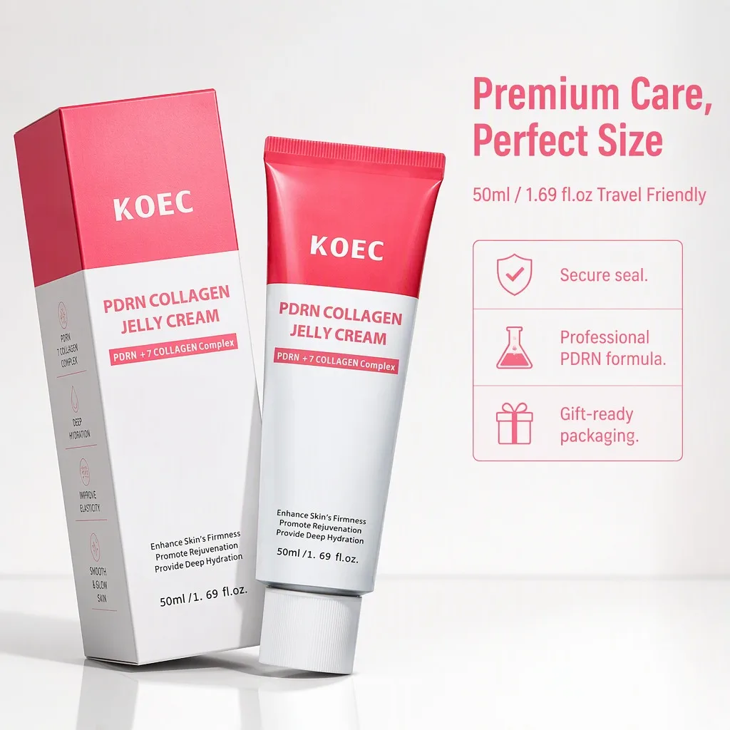 PDRN Collagen Jelly Face Cream Firming Moisturizer Deep Hydration Rejuvenating Skin Care 50ml