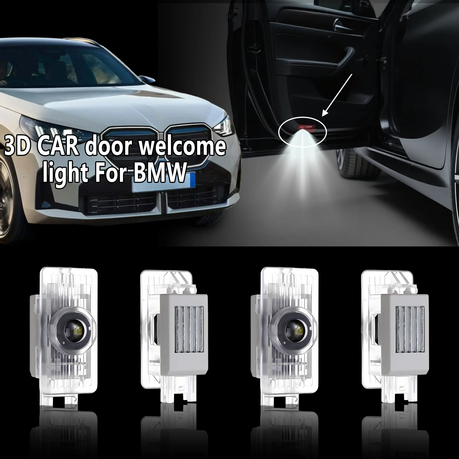 

Подходит для BMW X5 E53 5series E39 Z8 E52, 2/4 шт. Дверной светильник 3D LED АВТОМОБИЛЬНЫЙ дверной проектор Лазерный приветственный свет с логотипом