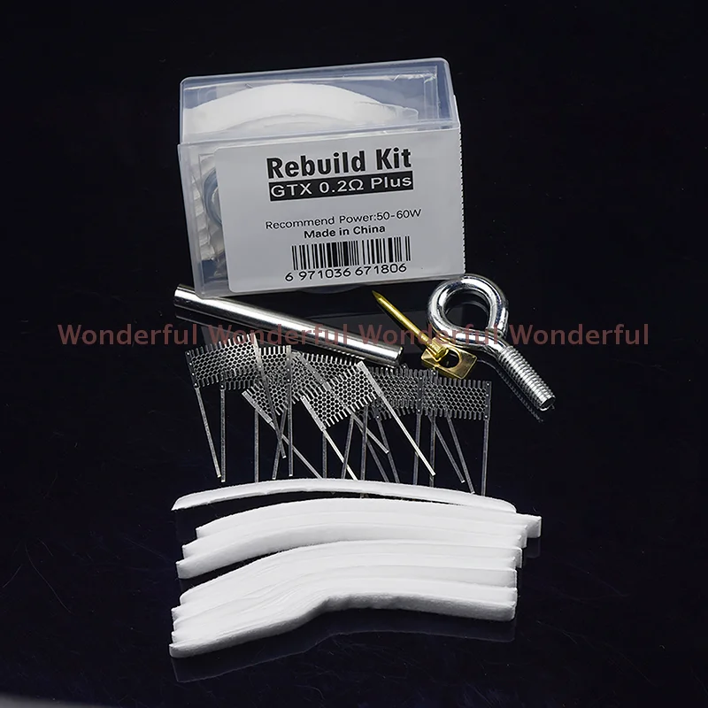 Mais bobina de malha resistência fio substituição acessórios ferramentas diy kit reconstruir gtx 0.2ohm