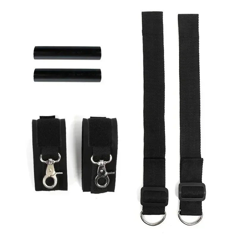 Bdsm عبودية مجموعة بواسطة الباب اليد الكاحل الأصفاد أصفاد مفتوحة قيود الساق حبل حزام نظام الجنس لعب للمرأة الأزواج الكبار 18