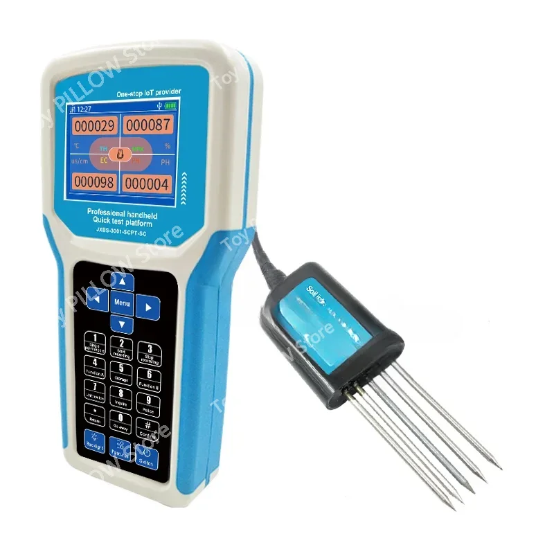 

Soil Temperature Moisture & Conductivity Sensor,EC Tester,3 In 1 Tester