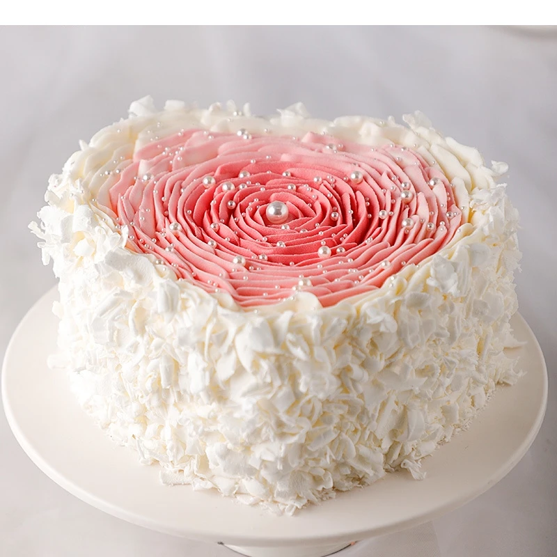 

Love Simulation Cake Model Decorated Cream Fake Modern Window Sample Shooting Props Wedding Birthday Decoration