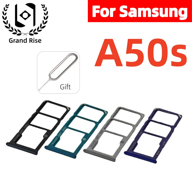 For Samsung Galaxy A50S SIM Card Tray Slot Holder Adapter Micro SD Card Chip Drawer Holder