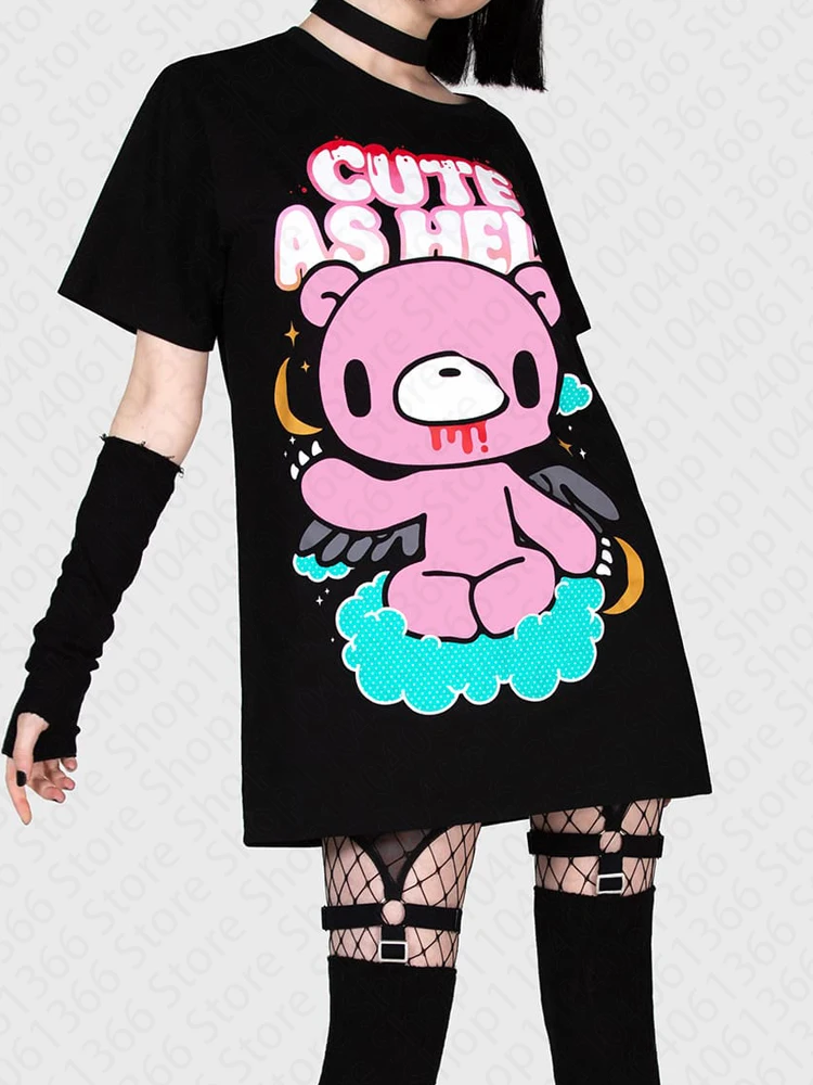 Y2K Koreaanse populaire kleding Emo esthetische zomer baby tee streetwear gothic harajuku grafische print T-shirt vrouwen vintage crop top