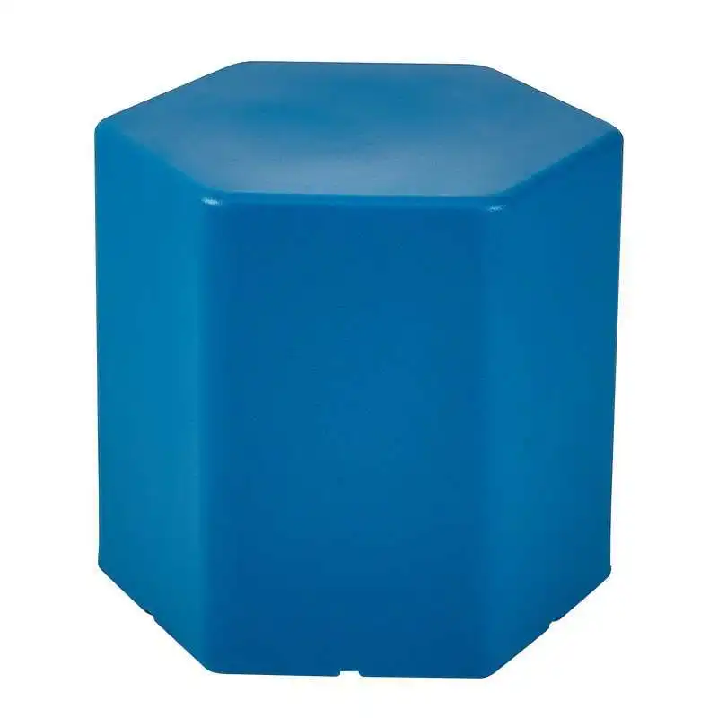 Nordic designer hexagonal bench, shoe change creative wooden barrel stool, a few corners on the side