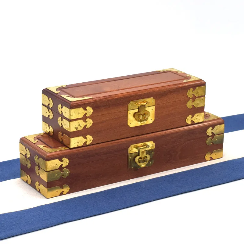 Rosewood Jewelry Box Wooden Storage Chest Rectangle Box Carved Dragon