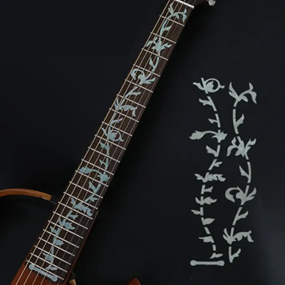 guitar inlay sticker Acoustic Electric Guitar Bass Inlay Fretboard Stickers Marker Fret Decal Guitar Neck Decal Decor Accessory
