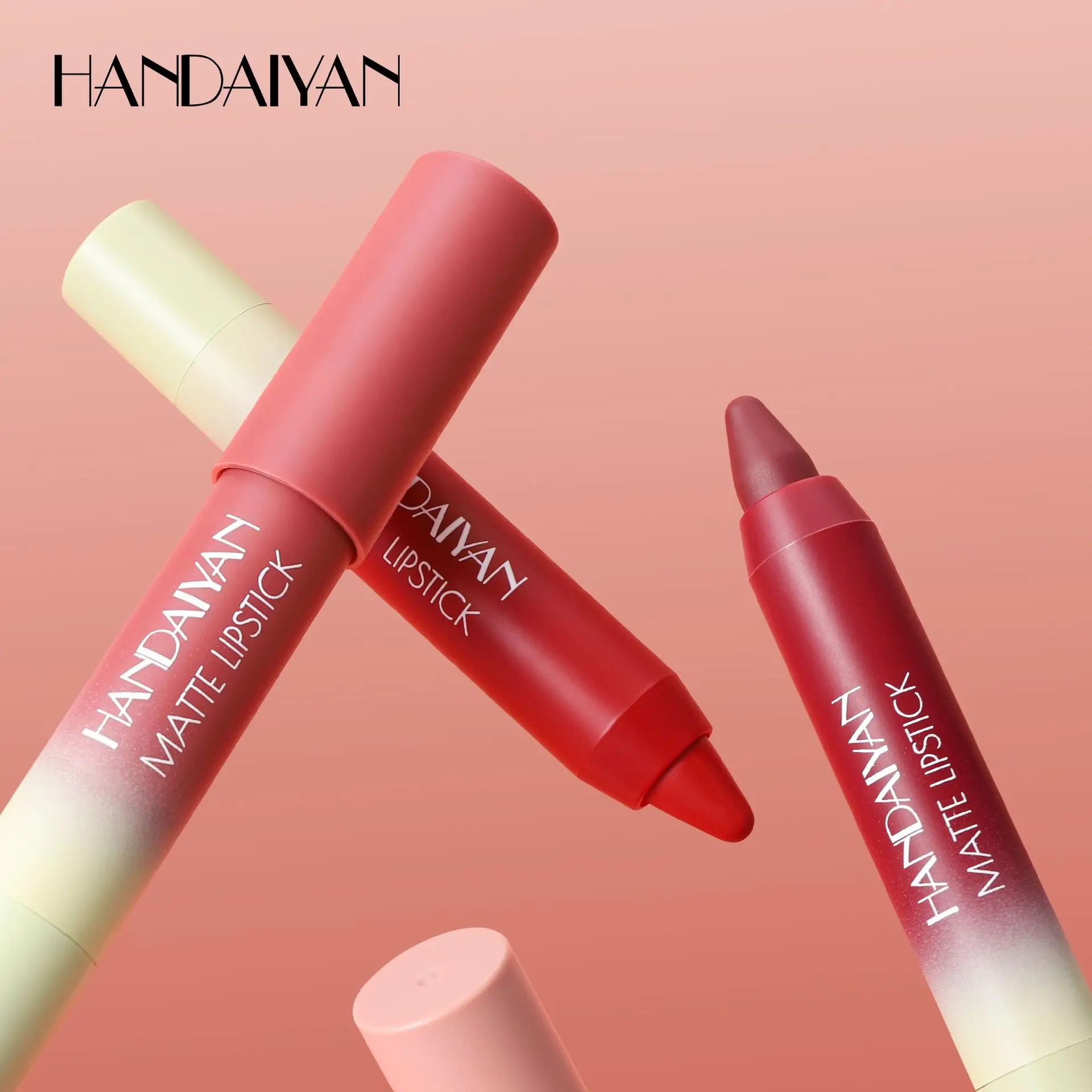 8 kolorów matowych szminek w pisaku |   Wysoce pigmentowana, wodoodporna, nieprzywierająca pomadka w sztyfcie i konturówka do ust, długotrwała, kremowa pomadka.