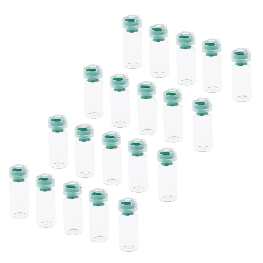 Sealed Sterile Serum Vials Lightweight Cosmetic Jars Empty Glass Bottle for Beauty Salon and Home Use