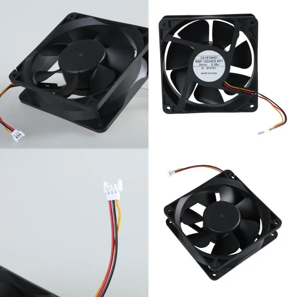 

652F 12CM MMF 12D24DSRP1 Cooling Fan DC24V Brushless Motor Low Noise Speed Measurement Function 3800RPM for Computer/Server
