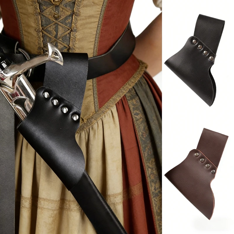 

Средневековая ножна для меча викингов из искусственной кожи — прочная, износостойкая, подходит для LARP, ренессансных ярмарок и косплея в стиле викингов.