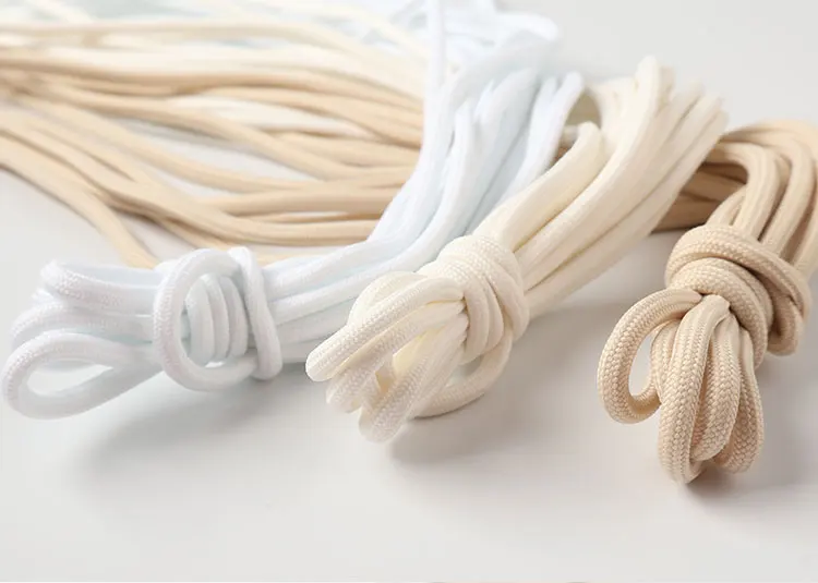 2025 Neue Runde Schnürsenkel für Y 350 & Stiefel 100-140cm Off-White - Schuhzubehör für Herren/Damen für Freizeitsneaker – Detail 12