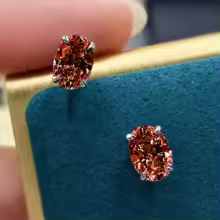 Cubic Zirconia Stud Earrings Oval CZ Crystal Classic Jewelry for Women - E3878