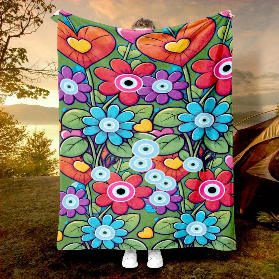 Easter Bunny Bliss Blanket Cozy Flannel Throw for Spring Celebrations AllSeason Comfort Festive Joy Gift