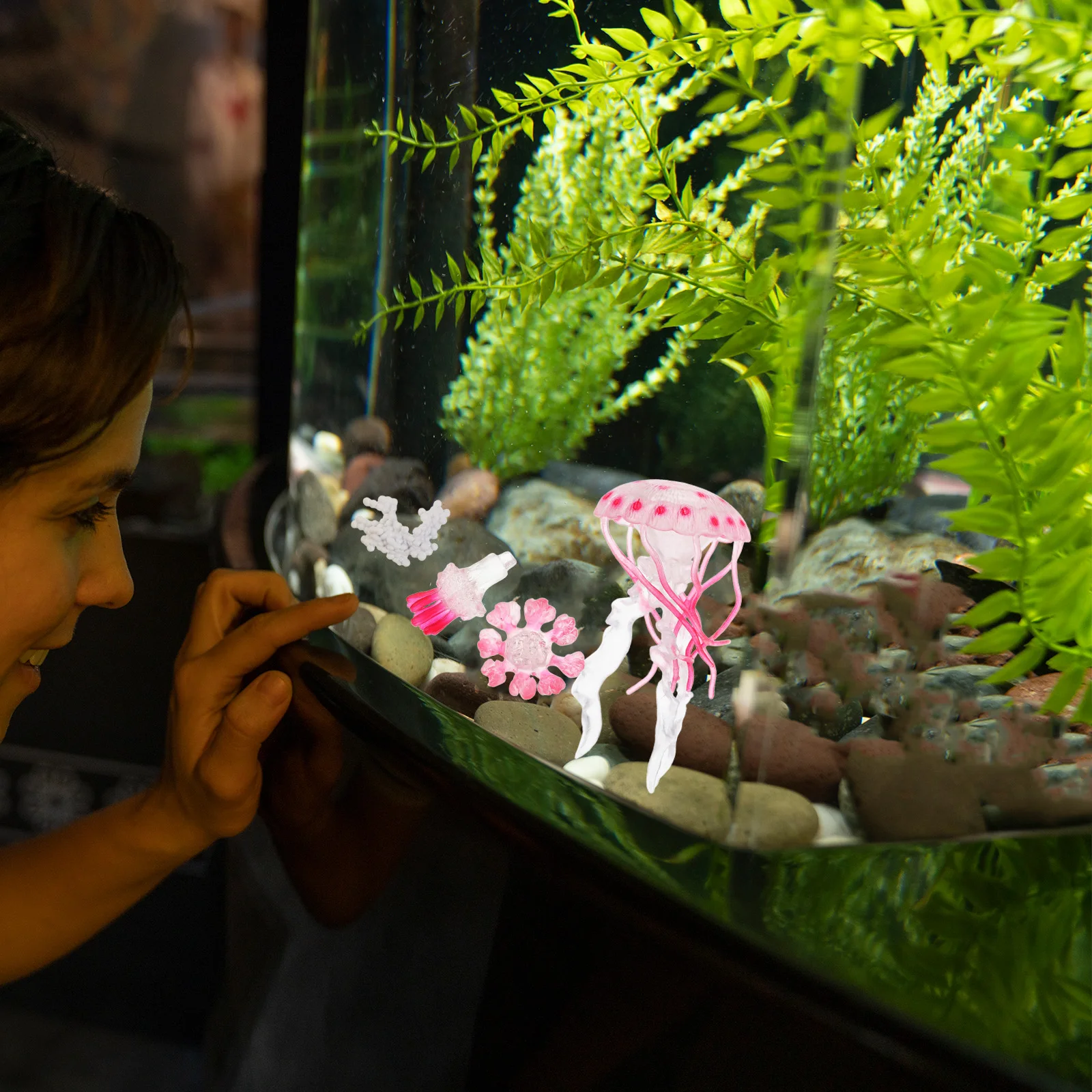 

1Set Jellyfish Growth Set Interactive Marine Animals Aquarium Decoration for Children Cognitive Skills Early Education