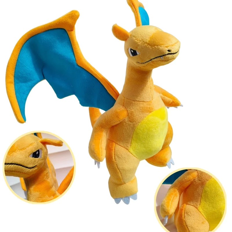 Soft Shiny Original Charizard Stuffed Animal Plush Toy Pokémon 11Inch Cartoon Game Character Doll Ideal Collectible Holiday Gift