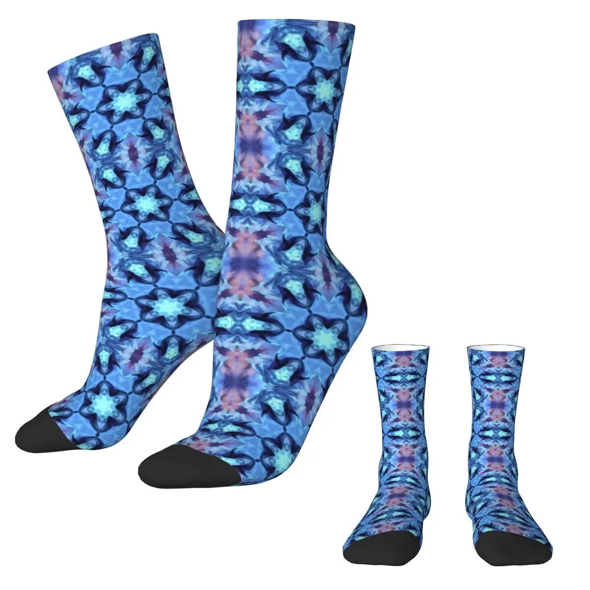 

Vintage Bohemia Socks Winter Abstract Ocean Stockings Novelty Women Men Medium Soft Socks Custom Running Sports Non Skid Socks