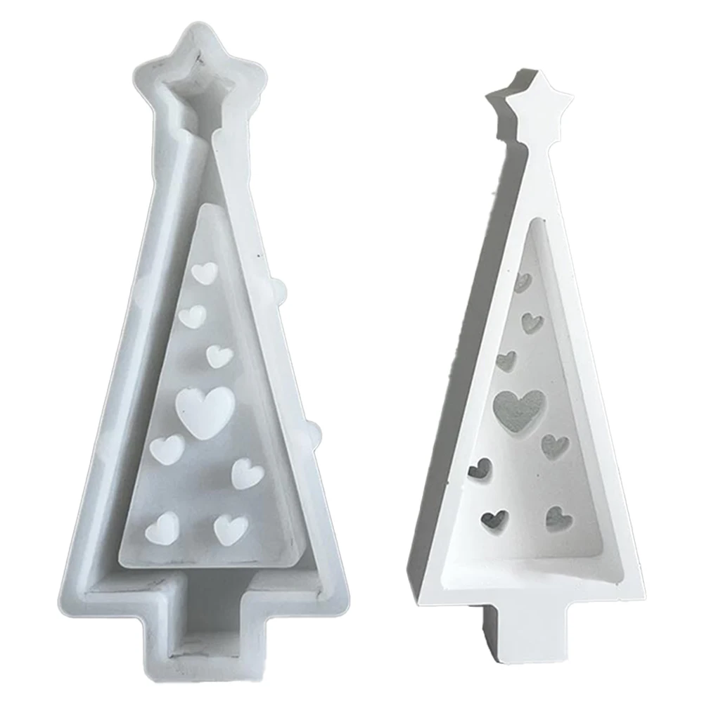 LED Light Candle Holder Illuminated Centerpiece Festive Decoration Christmas Tree Silicone Reusable Crafting Material