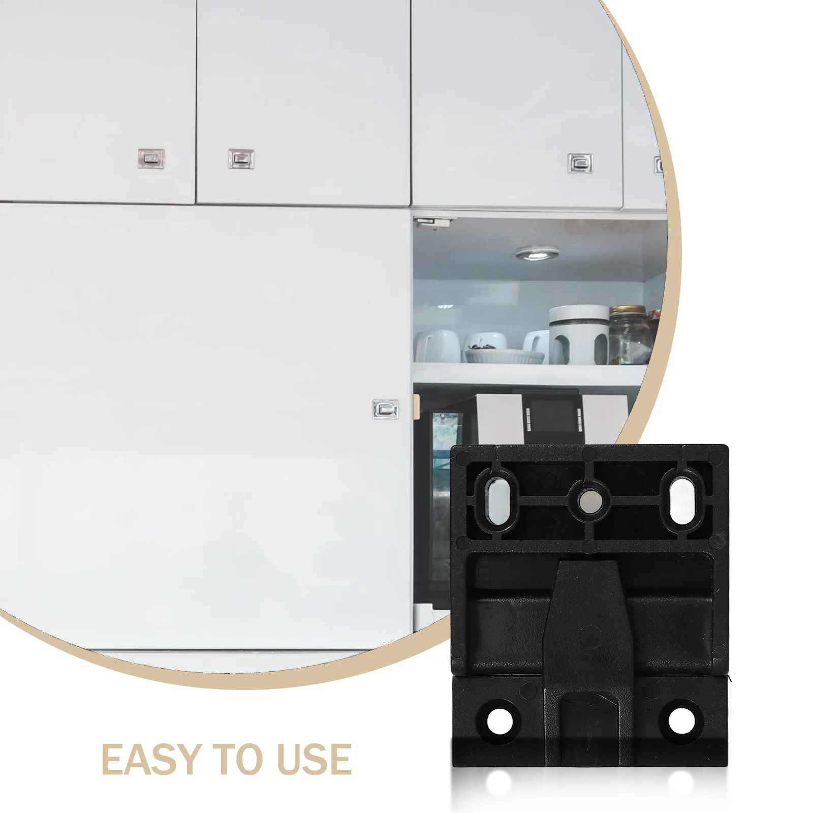 

Snap Connector Assembled Plastic Bracket Cushioned Hydraulic Damping Spring Hinge Bus Door Cabinet Front Clip for Panel Drawer