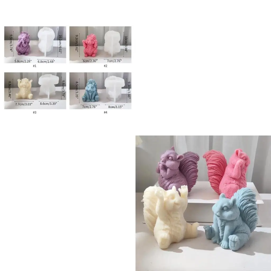 

Squirrel Shaped Epoxy Resin Mold for DIY Making Handmade Crafts Supplies