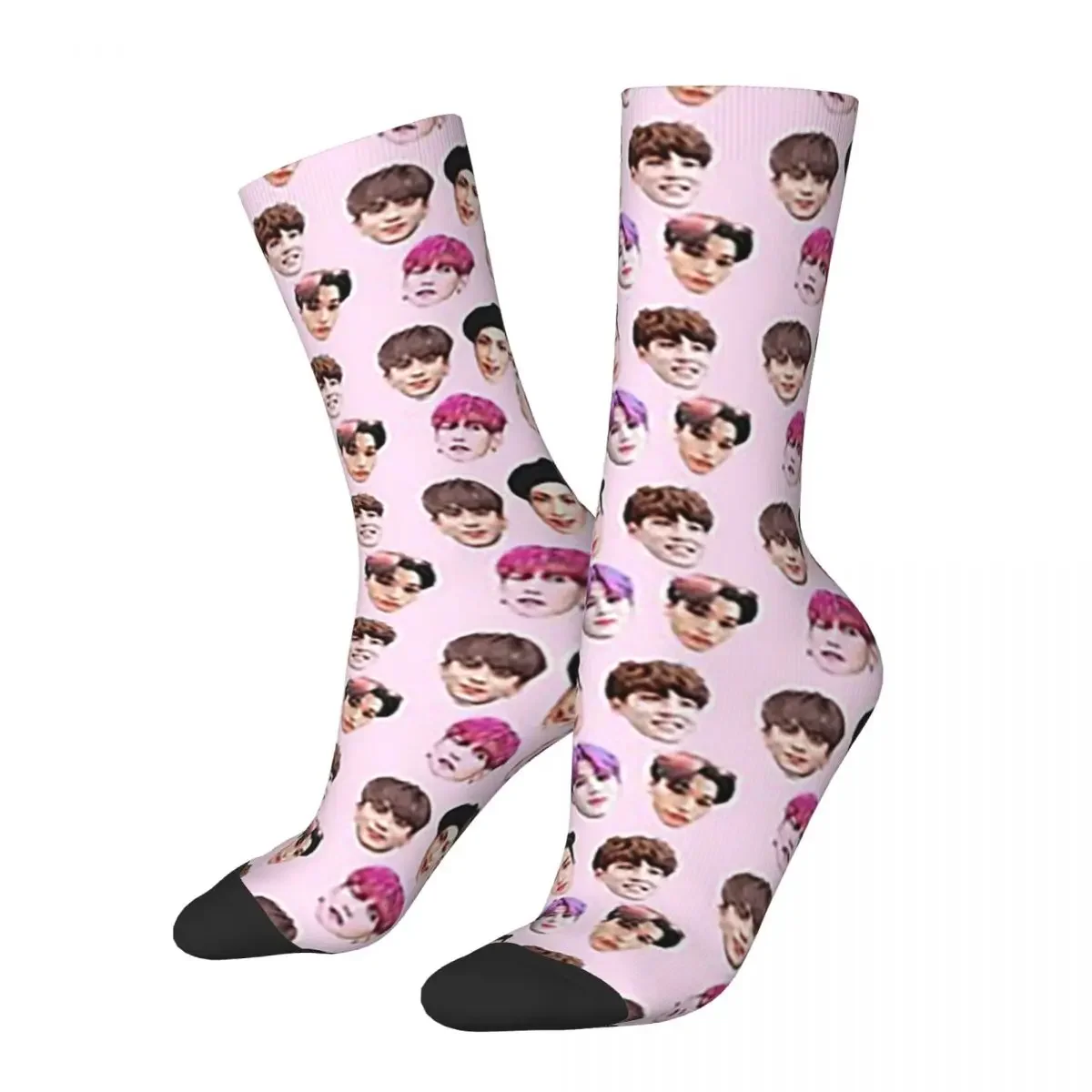 ATEEZ - Faces Socks Harajuku High Quality Stockings All Season Long Socks Accessories for Man\'s Woman\'s Gifts