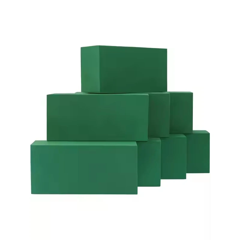 2/4/8 Pcs-Square Floral Foam Bricks Absorb Water Artificial Dry Wet Flower Mud Flower Arrangement Foam Blocks Garden Supplies