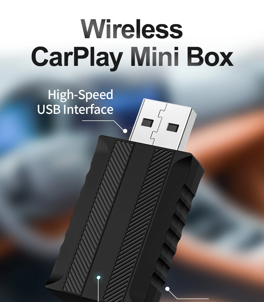 X-YUNS 2026 2-in-1 Kabelgebundener zu Kabelloser CarPlay und Android Auto Mini-Adapter 5GHz WiFi5 für 99% der Original Kabelgebundenen CarPlay/Auto-Fahrzeuge – Detail 8