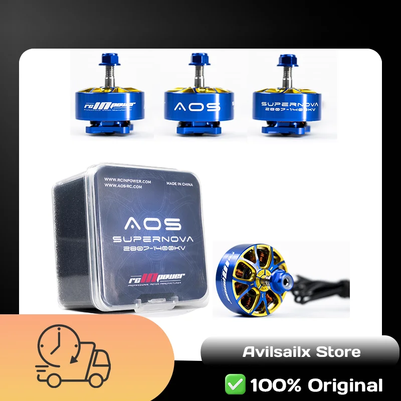 Motore FPV Rcinpower Aos Supernova 2207 1980KV 5-6S per Droni da Corsa e Freestyle da 5 Pollici, Componenti per Quadricotteri