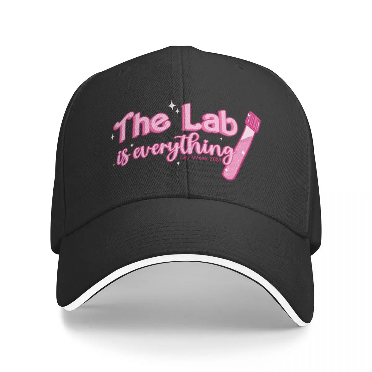 The Lab is Everything - Lab Week 2024 Design by Skye Rain Art Baseball Cap funny hat sun hat Hood Designer Hat Male Women's